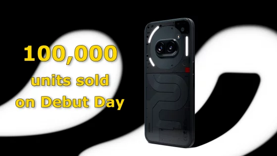 Nothing Phone 2a Hits 100,000 Units Sold on Debut Day